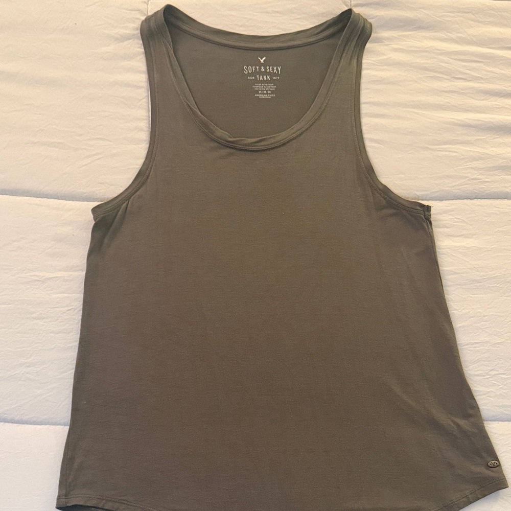 American Eagle Outfitters Green Tank Top